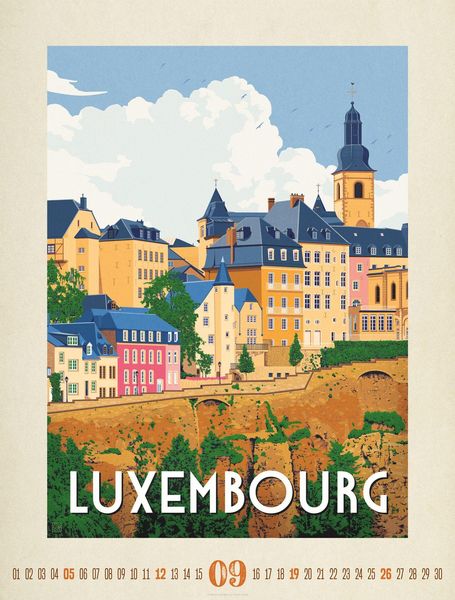 Produktbild: Travel Time Plakate-Kalender 2027
