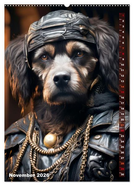 Produktbild: Stylish Dogs (Wall Calendar 2026 DIN A2 portrait), CALVENDO 12 Month Wall Calendar