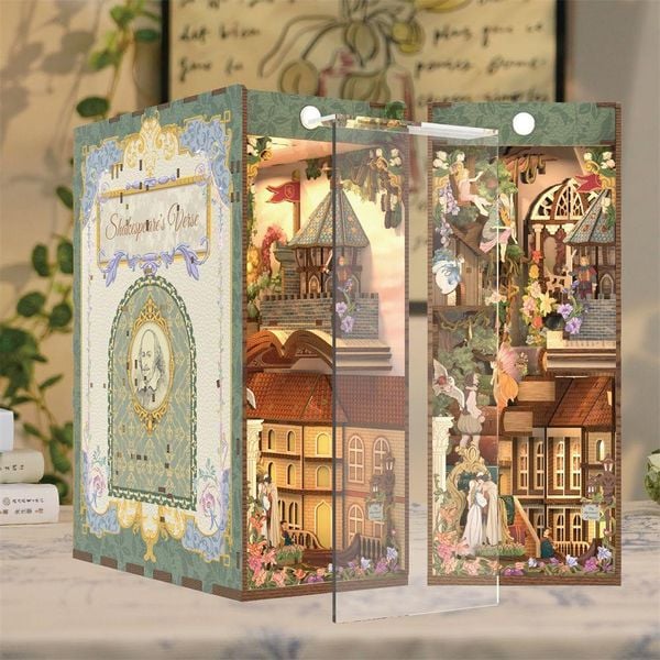 Produktbild: Book Nook DIY B&uuml;cherecke Shakespears Verse