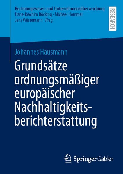 Produktbild: Grunds&auml;tze ordnungsm&auml;&szlig;iger europ&auml;ischer Nachhaltigkeitsberichterstattung