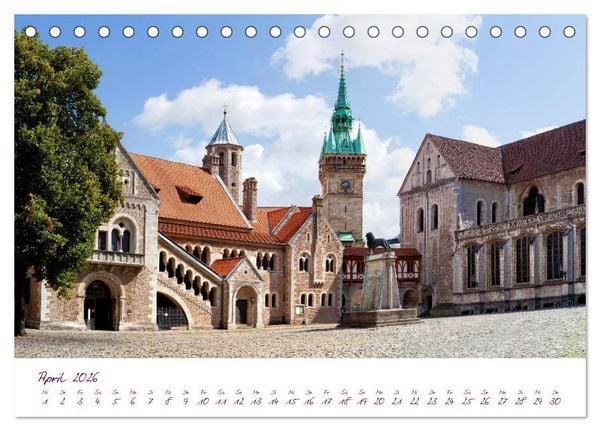 Produktbild: Braunschweig Im Zeichen des L&ouml;wen (Tischkalender 2026 DIN A5 quer), CALVENDO Monatskalender