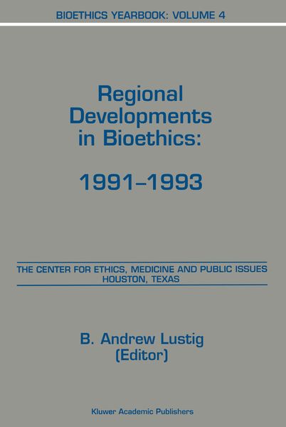 Produktbild: Bioethics Yearbook