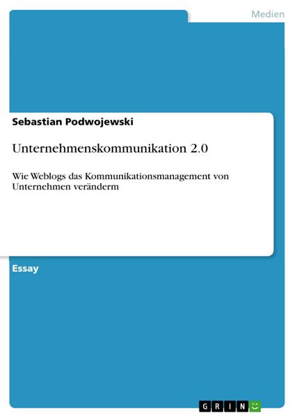 Produktbild: Unternehmenskommunikation 2.0