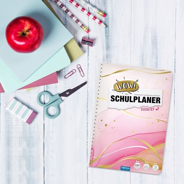 Produktbild: TR&Ouml;TSCH - Schulplaner WOW Marble 26/27