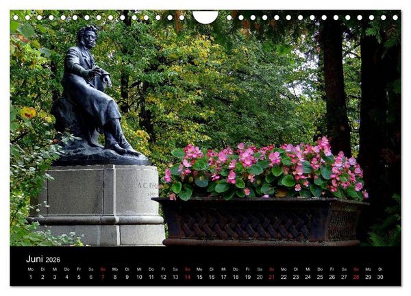 Produktbild: PUSCHKINS RUSSLAND (Wandkalender 2026 DIN A4 quer), CALVENDO Monatskalender
