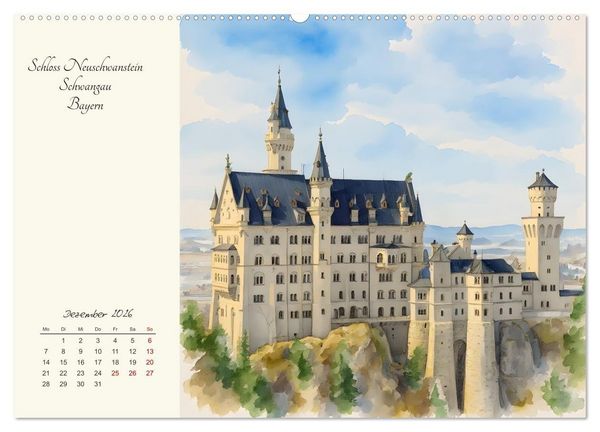 Produktbild: Historische Deutsche Wahrzeichen (Wandkalender 2026 DIN A2 quer), CALVENDO Monatskalender