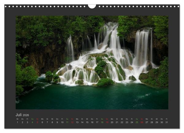 Produktbild: FALLENDE WASSER (Wandkalender 2026 DIN A3 quer), CALVENDO Monatskalender