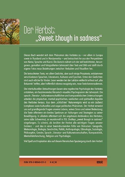 Produktbild: Der Herbst: &bdquo;Sweet though in sadness&ldquo;