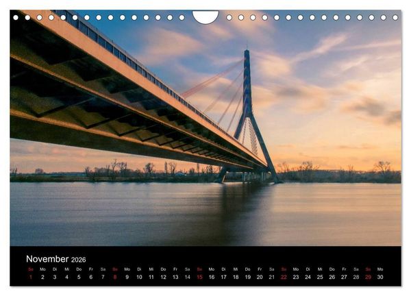 Produktbild: D&uuml;sseldorf - Rheinansichten (Wandkalender 2026 DIN A4 quer), CALVENDO Monatskalender