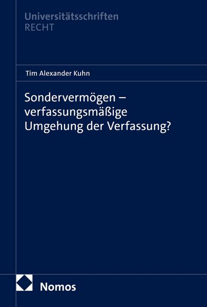 Produktbild: Sonderverm&ouml;gen - verfassungsm&auml;&szlig;ige Umgehung der Verfassung?