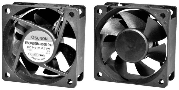 Sunon EF60252S1-1000U-A99 Axiallüfter 24 V/DC 39.9 m³/h (L x B x H) 25 x 60 x 60mm