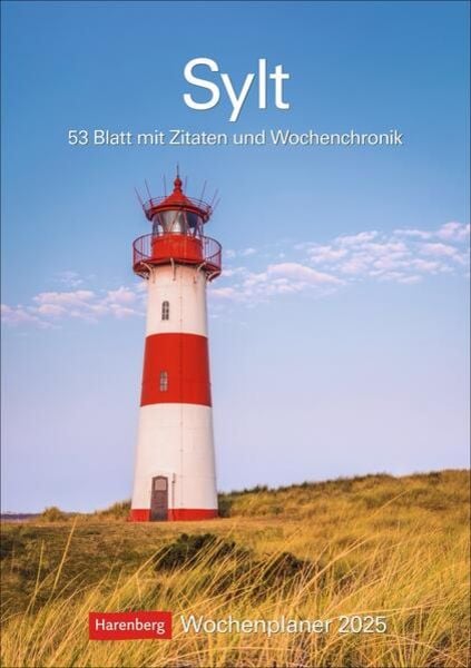 Sylt Wochenplaner 2025 - 53 Blatt mit Zitaten und Wochenchronik