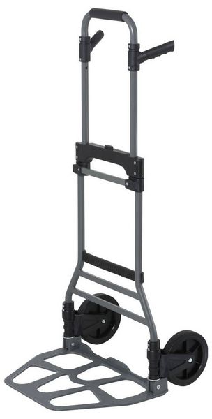 Produktbild: TOOLCRAFT TO-9611526 Sackkarre klappbar, h&ouml;henverstellbar Aluminium, Stahl, Traglast (max.): 130 kg