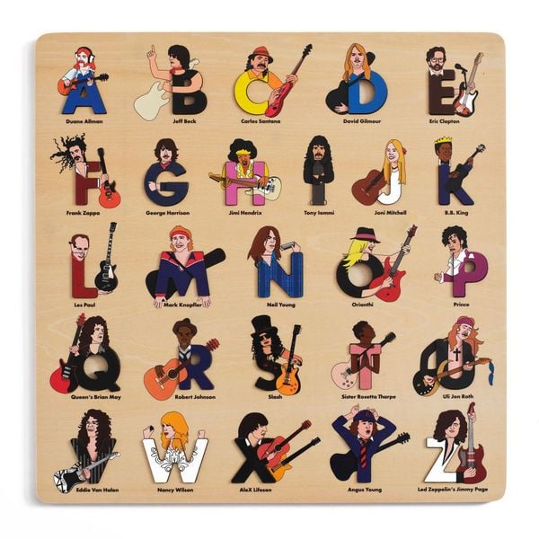 Produktbild: Guitar Legends Wooden Alphabet Puzzle