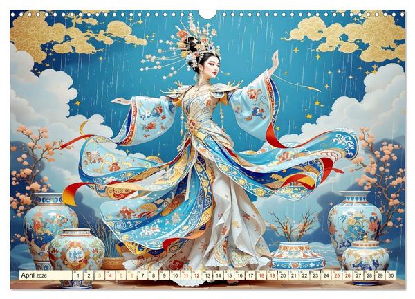 Produktbild: Rhythmus der chinesischen Anmut (Wandkalender 2026 DIN A3 quer), CALVENDO Monatskalender