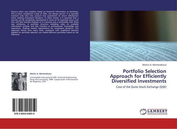 Produktbild: Portfolio Selection Approach for Efficiently Diversified Investments