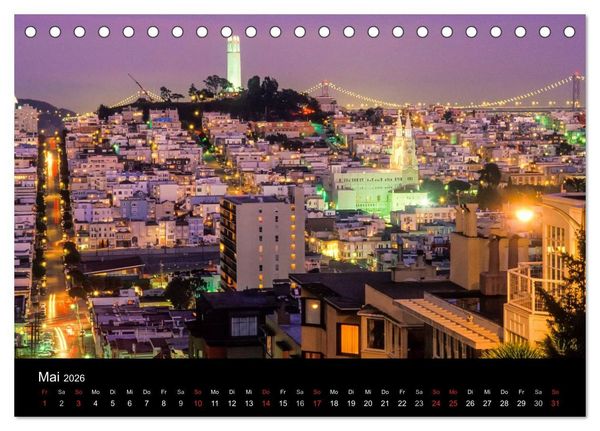 Produktbild: KALIFORNIEN (Tischkalender 2026 DIN A5 quer), CALVENDO Monatskalender