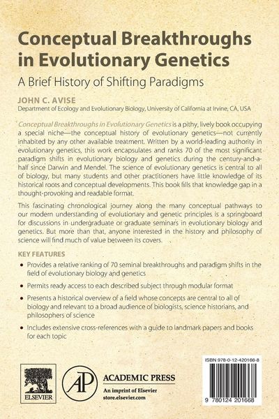 Produktbild: Conceptual Breakthroughs in Evolutionary Genetics