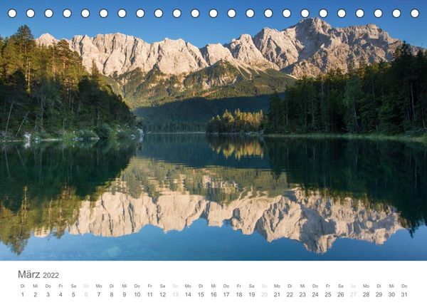 Produktbild: Alpine Seelandschaften (Tischkalender 2022 DIN A5 quer)