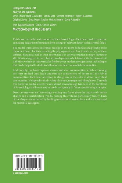 Produktbild: Microbiology of Hot Deserts