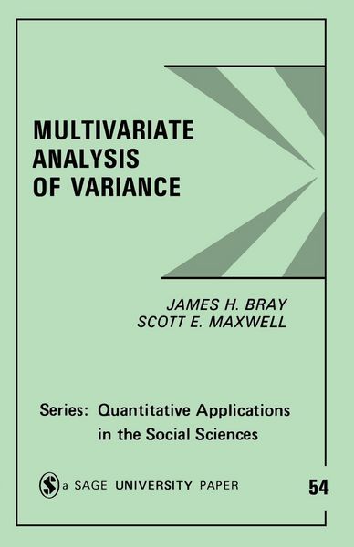 Produktbild: Multivariate Analysis of Variance