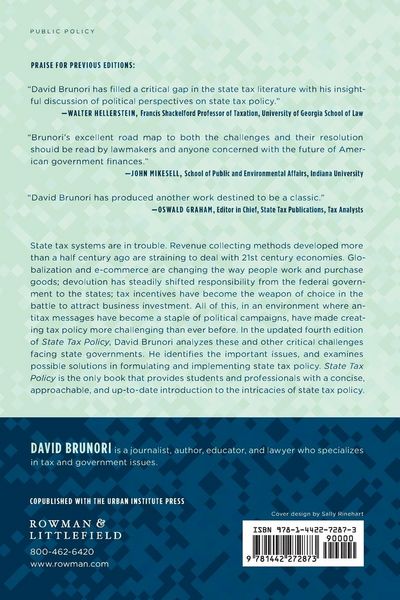 Produktbild: State Tax Policy