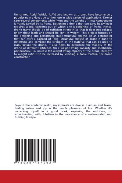 Produktbild: Design and Structural Analysis of Heavy Weight Carrying Drones