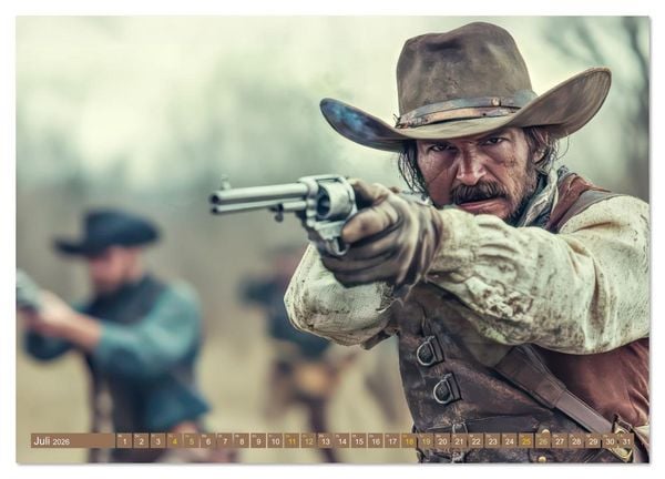 Produktbild: Wilder Westen - Cowboys in Aktion (Wandkalender 2026 DIN A3 quer), CALVENDO Monatskalender