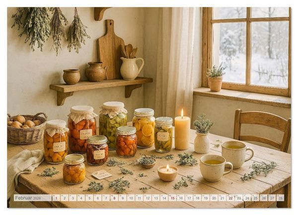 Produktbild: Land Pause - Ein Jahr im Cottagegarten (Wandkalender 2026 DIN A4 quer), CALVENDO Monatskalender