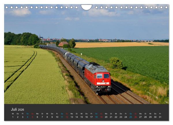 Produktbild: Oberlausitzer Eisenbahnen 2026 (Wandkalender 2026 DIN A4 quer), CALVENDO Monatskalender