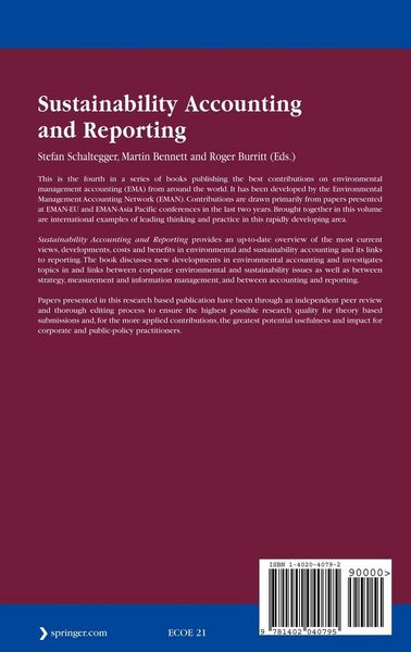Produktbild: Sustainability Accounting and Reporting