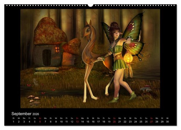 Produktbild: Elfenlichter (Wandkalender 2026 DIN A2 quer), CALVENDO Monatskalender