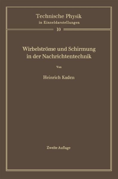 Produktbild: Wirbelstr&ouml;me und Schirmung in der Nachrichtentechnik