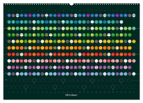 Produktbild: Perlenkalender (hochwertiger Premium Wandkalender 2027 DIN A2 quer), Kunstdruck in Hochglanz