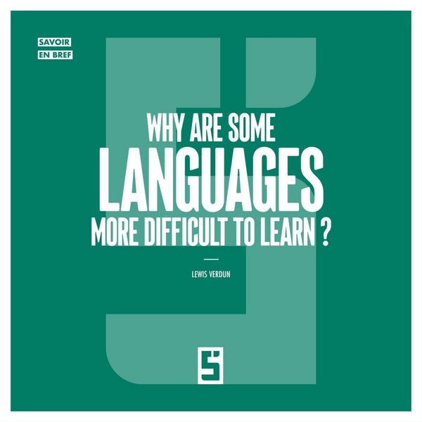Produktbild: Why Are Some Languages More Difficult to Learn ?