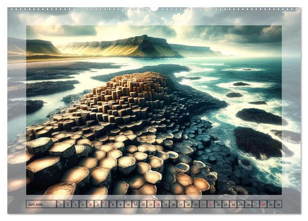 Produktbild: Faszinierende Welt: Eine Reise mit der K&uuml;nstlichen Intelligenz an Magische Orte (Wandkalender 2026 DIN A2 quer), CALVENDO Monatskalender