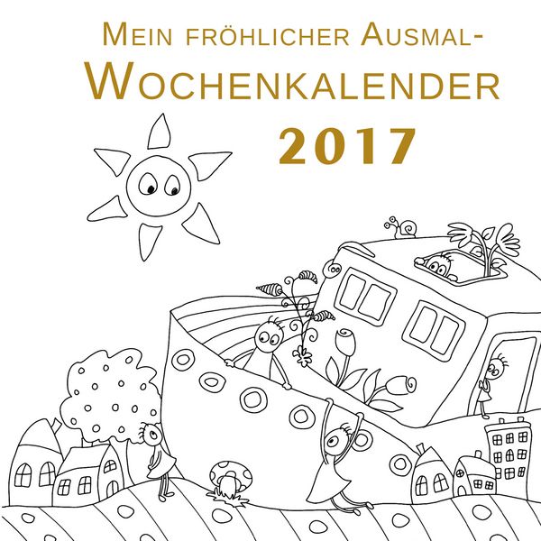 Produktbild: Mein fr&ouml;hlicher Ausmal-Wochenkalender 2017