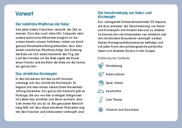 Produktbild: Das Kirchenjahr im Rhythmus der Natur erleben
