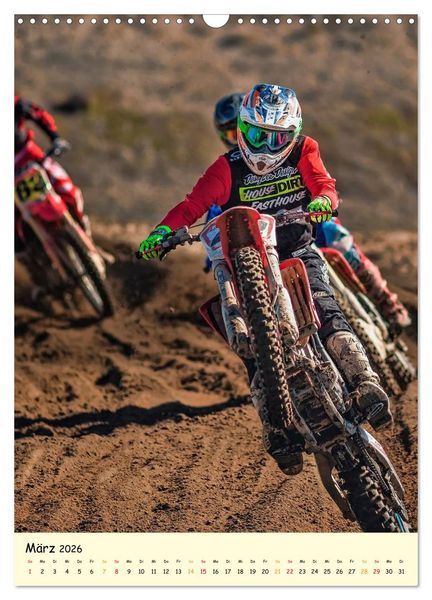 Produktbild: Motocross - einfach cool (Wandkalender 2026 DIN A3 hoch), CALVENDO Monatskalender