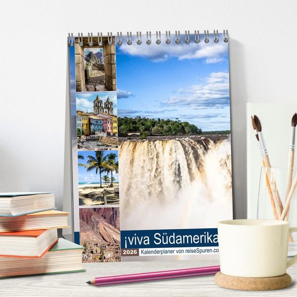 Produktbild: &iexcl;viva S&uuml;damerika (Tischkalender 2026 DIN A5 hoch), CALVENDO Monatskalender