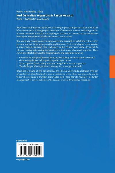 Produktbild: Next Generation Sequencing in Cancer Research