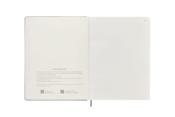 Produktbild: Moleskine Smart Notizb&uuml;cher, X-Large, Liniert, Fester Einband, Schwarz