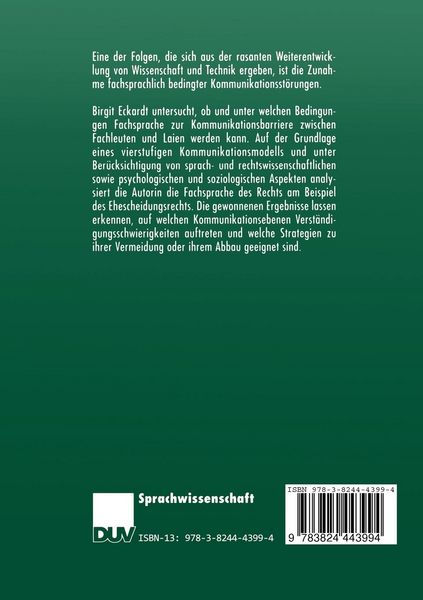 Produktbild: Fachsprache als Kommunikationsbarriere?