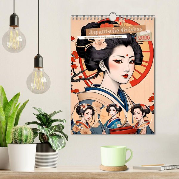 Produktbild: Japanische Geishas (Wandkalender 2026 DIN A4 hoch), CALVENDO Monatskalender