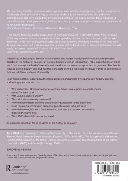 Produktbild: The History of Sexuality in Europe
