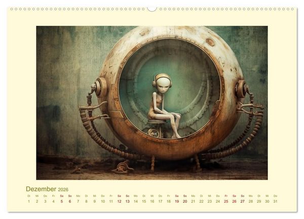 Produktbild: Surreale Alienwelt (Wandkalender 2026 DIN A2 quer), CALVENDO Monatskalender