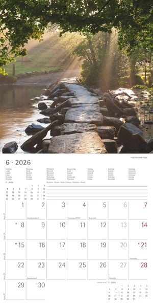 Produktbild: Wege 2026 - Broschürenkalender 30x30 cm (30x60 geöffnet) - Kalender mit Platz für Notizen - Paths - Bildkalender - Wandplaner - Naturkalender