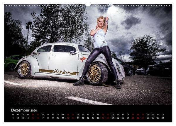 Produktbild: Cars and Girls (Wandkalender 2026 DIN A2 quer), CALVENDO Monatskalender