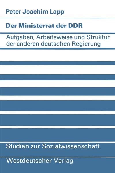Produktbild: Der Ministerrat der DDR