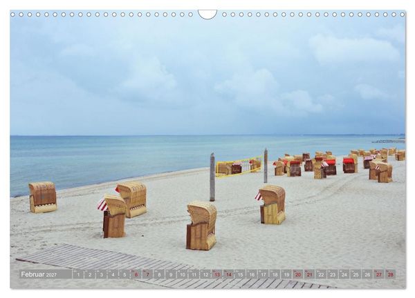 Produktbild: Strandk&ouml;rbe - Lieblinge an Nord- und Ostsee (Wandkalender 2027 DIN A3 quer), CALVENDO Monatskalender